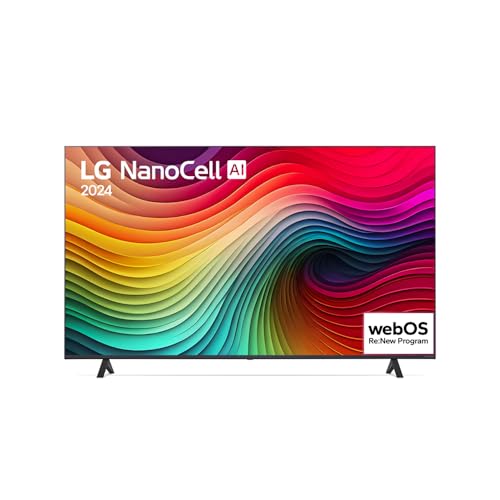 Smart TV 4K 75" LG NanoCell 75NANO80T Processador α5 Ger7 AI Hub de Esportes Alexa/Chromecast integrado webOS 24 Controle Smart Magic