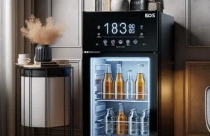 Frigobar EOS 88 Litros Duplex com Porta de Vidro Preto EFB140V 110V