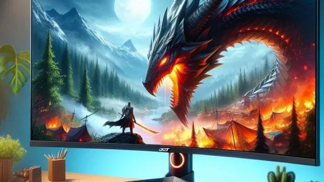 Monitor Gamer Acer Nitro ED270R: 27” Curvo, HDR10, 180Hz e 1ms