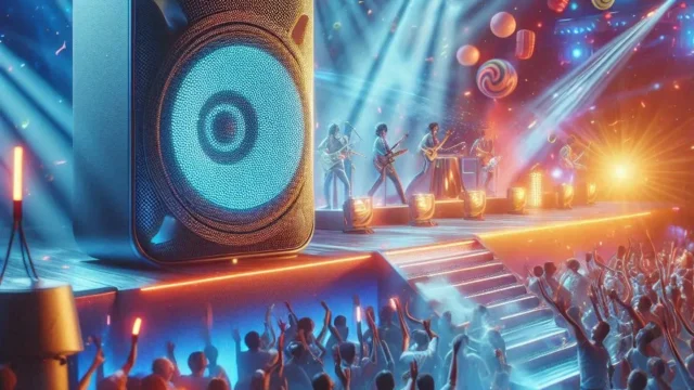 Caixa de Som Bluetooth JBL Partybox Stage 320: Potência e Show de Luzes