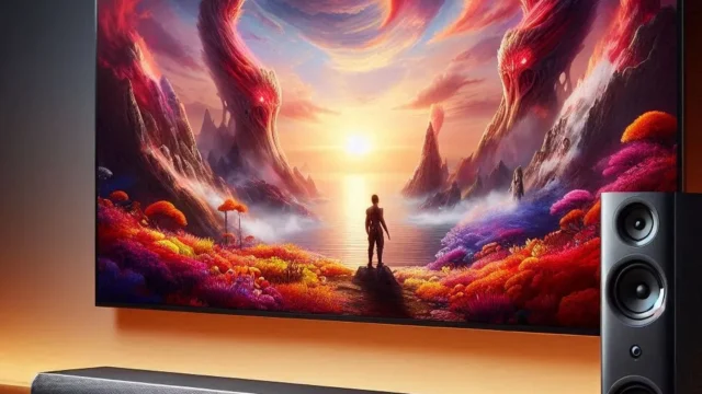 LG Sound Bar SNH5: 600W RMS, DTS Virtual X, 4.1 Canais