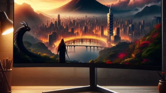 Monitor LED Gamer 23.8 BrazilPC 24BR15 Curvo 180Hz Widescreen: Imersão e Desempenho para Jogadores