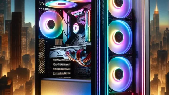 Gabinete Gamer Mancer Ward: Rainbow, Mid-Tower, Lateral de Vidro e 4 Fans