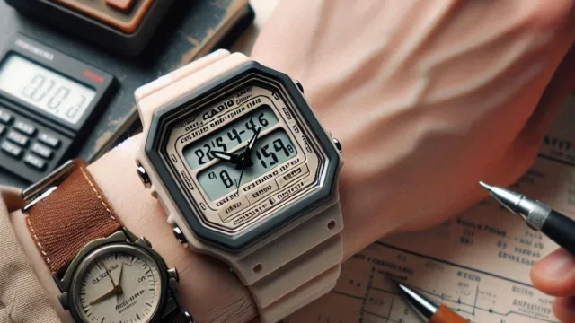 Casio Relógio unissex F-108WHC-4ACF clássico pulseira de resina