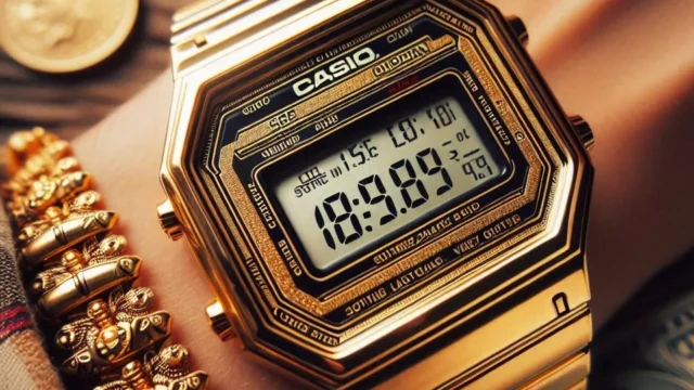 Relógio Casio Unisex Super Slim Dourado Vintage Retro A700WMG-9A