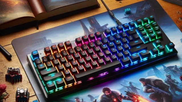 Teclado Mecânico Gamer Redragon Fizz Pro, RGB, Wireless, Switch Azul – K616-RGB-B