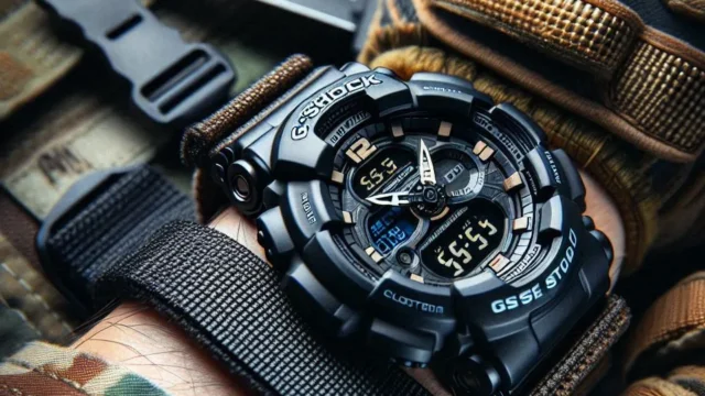 Relógio Casio G-Shock DW-5600BBN-1DR: Resistente a Choques e Com Pulseira de Cordura