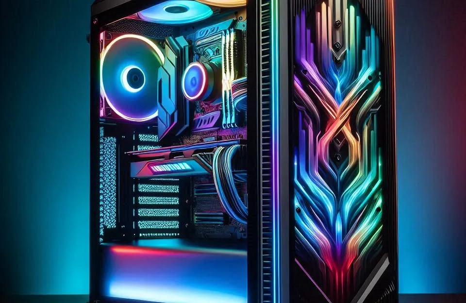 GABINETE MID-TOWER JUPITER: DESIGN ARROJADO COM LED RGB E VIDRO TEMPERADO