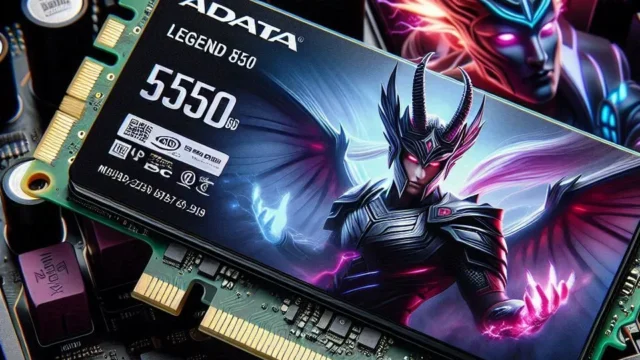 SSD Adata Legend 850 512GB NVMe M.2 2280 - Leitura até 5000MB/s e Gravação até 2700MB/s
