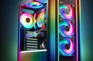 Gabinete Gamer Mancer Ward V2, Rainbow, Mid-Tower com 3 Fans