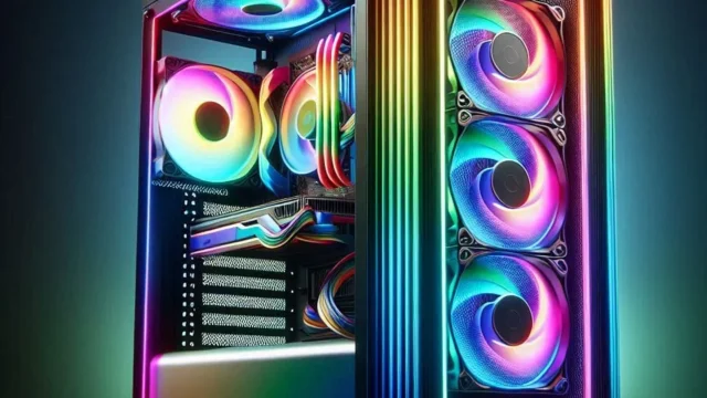 Gabinete Gamer Mancer Ward V2, Rainbow, Mid-Tower com 3 Fans