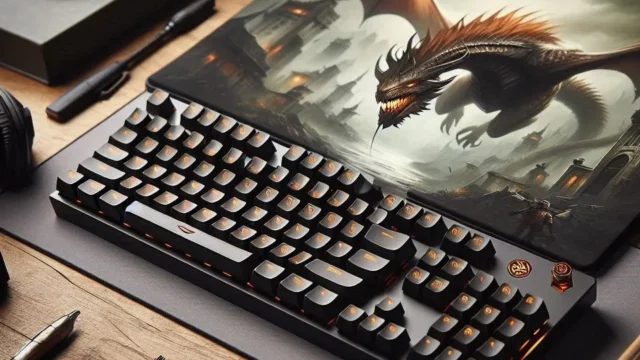 Teclado Mecanico Gamer Redragon Ashe Pro: RBG, Wireless e Switch Marrom