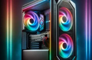 Gabinete Gamer TGT Carbon V2, Mid-Tower com 3 Fans Rainbow