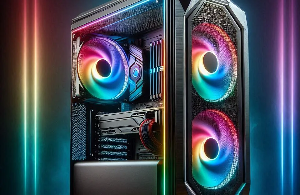 Gabinete Gamer TGT Carbon V2, Mid-Tower com 3 Fans Rainbow