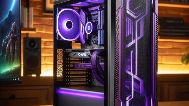 Gabinete Gamer Mancer CV300 Purple Edition | Mid-Tower com Vidro Temperado