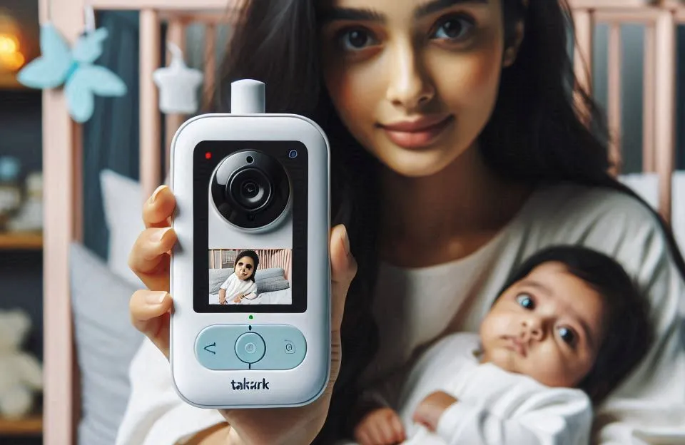 TakTark Babá Eletrônica Câmera, Monitor 4.3", Áudio Bidirecional e Visão Noturna
