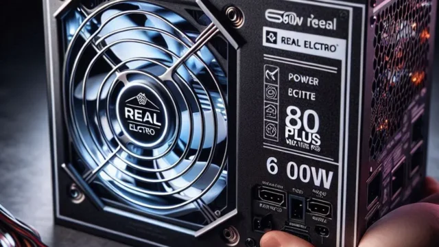 Fonte ATX 600W Real Electro V2 80 Plus White PCYES - Potência e Eficiência