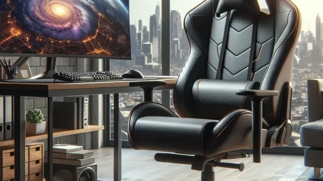 Cadeira Gamer de Escritório Confortável – Ajuste de Altura e Design Premium