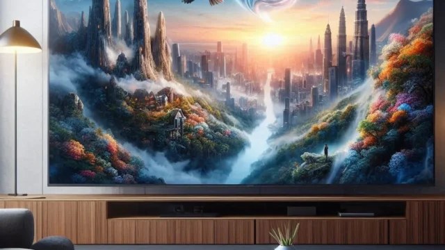 Review Smart Big TV 75" Crystal UHD 4K 75DU8000 + Galaxy Tab A9+