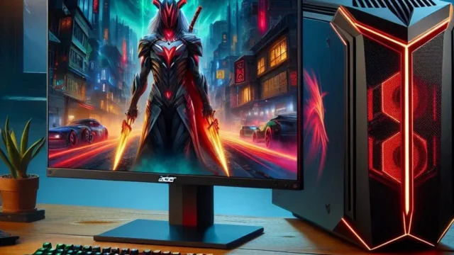 Acer Nitro 60 N60-640-UR13 Desktop para jogos | Intel Core i7, RTX 4060, 32GB DDR5