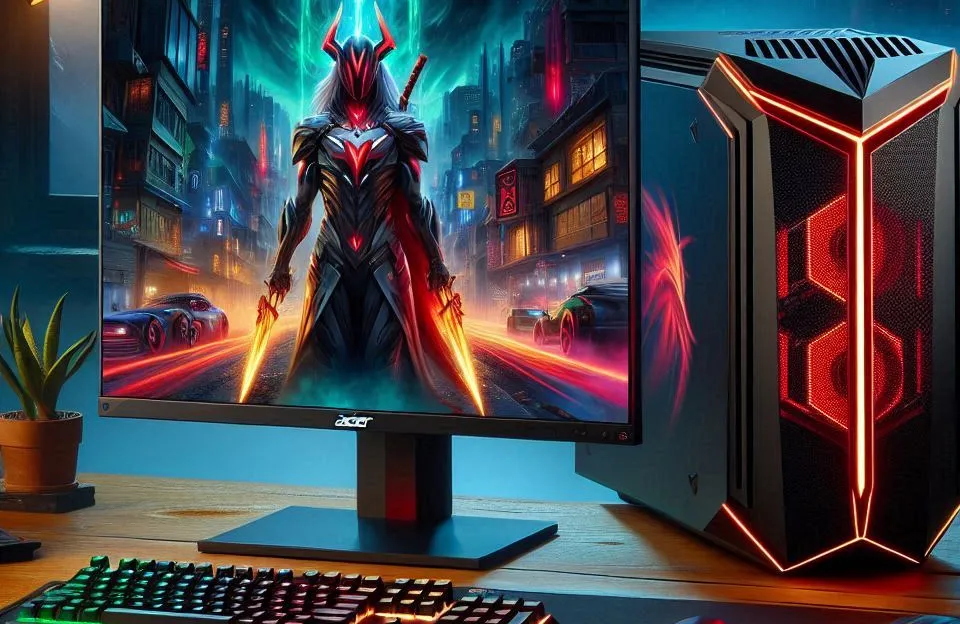 Acer Nitro 60 N60-640-UR13 Desktop para jogos | Intel Core i7, RTX 4060, 32GB DDR5