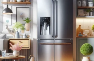 Geladeira Samsung RF49A Inverter Frost Free 3 Portas com Dispenser de Água 470L Inox Look