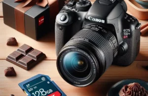 Câmera Digital Canon EOS Rebel T7+ S18-55 IS II BR Kit com Cartão Lexar 128GB