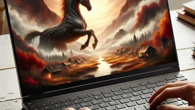 Ruchonin Laptop 2 em 1 de 13,5 polegadas: Tela Dupla Touch, Intel Alder Lake N100, 16GB RAM, 512GB SSD