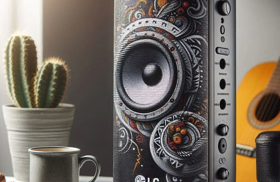 Caixa Acústica LG XBOOM RNC7: Multi Bluetooth, Graves Potentes e Entrada para Microfone e Guitarra