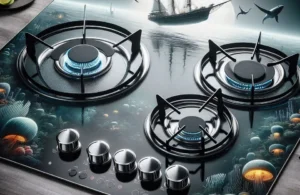Fischer Cooktop à Gás 2 Bocas Platinium Mesa Vidro Preto