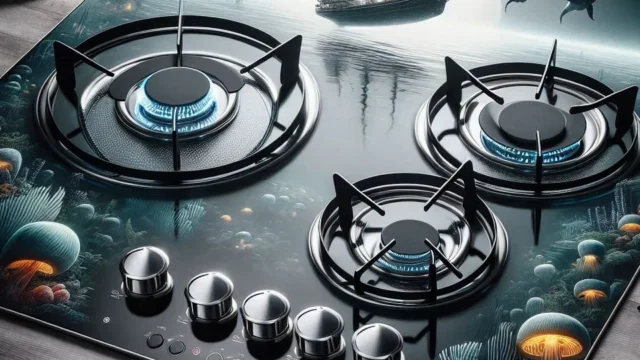 Fischer Cooktop à Gás 2 Bocas Platinium Mesa Vidro Preto