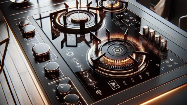 Cooktop a Gás KE4TP com Mesa de Vidro Preta Bivolt: Design Moderno e Potência