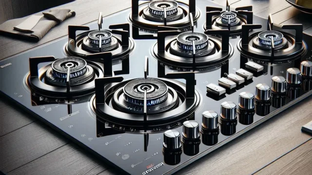 Fischer Cooktop à Gás 5 Bocas Mesa Vidro Preta Bivolt 1642-6985