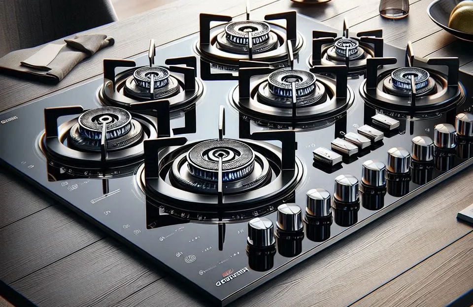 Fischer Cooktop à Gás 5 Bocas Mesa Vidro Preta Bivolt 1642-6985