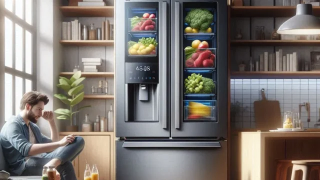 Geladeira Electrolux Frost Free Inverter 480L Efficient AutoSense 3 Portas Inox Look (IM7S)