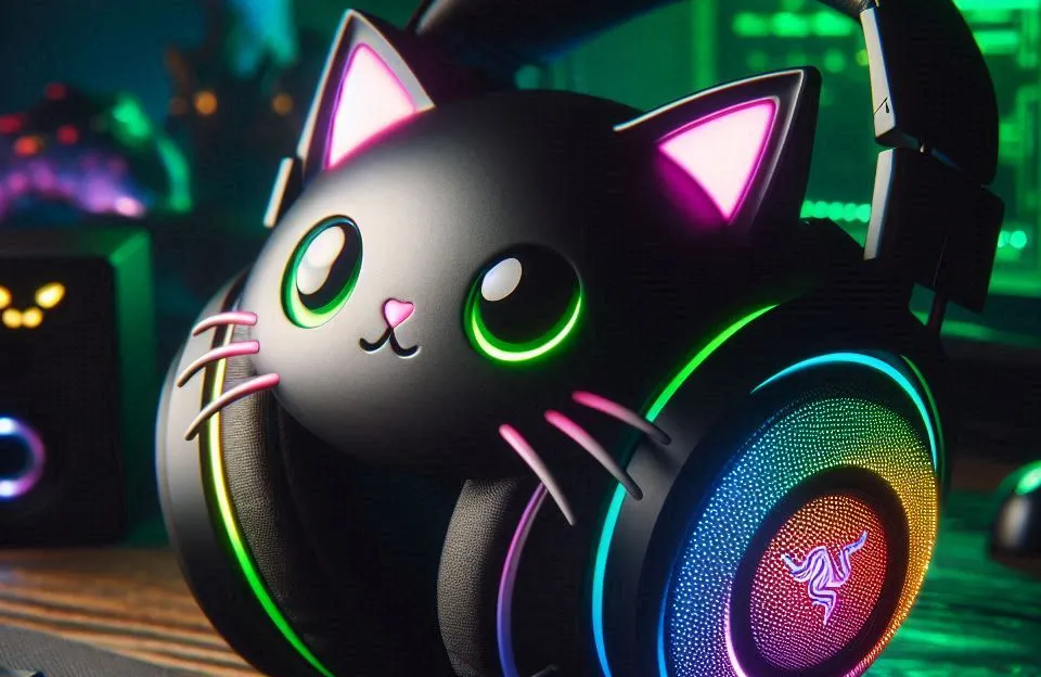 Razer Kraken Kitty Chroma - Headset Gamer com Iluminação RGB