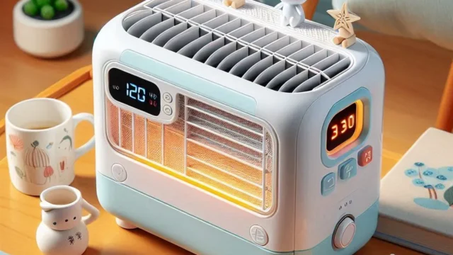 Mini Ar Condicionado Portátil de 2.000 W com Função de Aquecimento