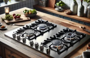 Cooktop 5 Bocas Brastemp Gourmand Inox com Duplachama e Trempe em Ferro Fundido