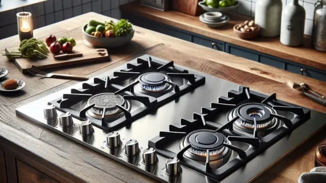 Cooktop 5 Bocas Brastemp Gourmand Inox com Duplachama e Trempe em Ferro Fundido