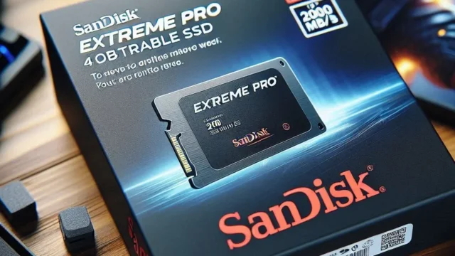 SanDisk SSD portátil Extreme Pro 4TB - Até 2000 MB/s
