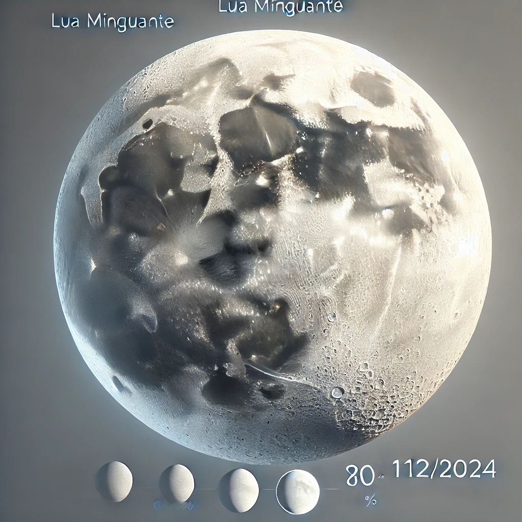 Fase da Lua Hoje: Minguante Gibosa - 19/12/2024