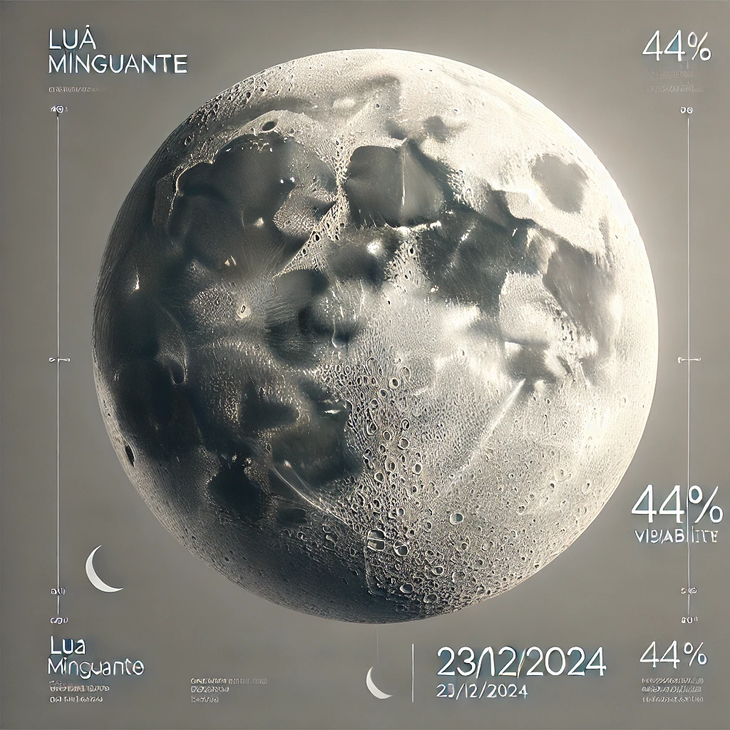 Fase da Lua Hoje: Lua Minguante - 23/12/2024