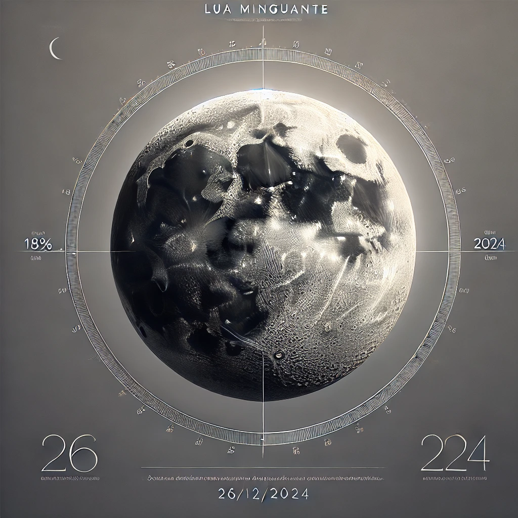 Fase da Lua Hoje: Lua Minguante - 26/12/2024