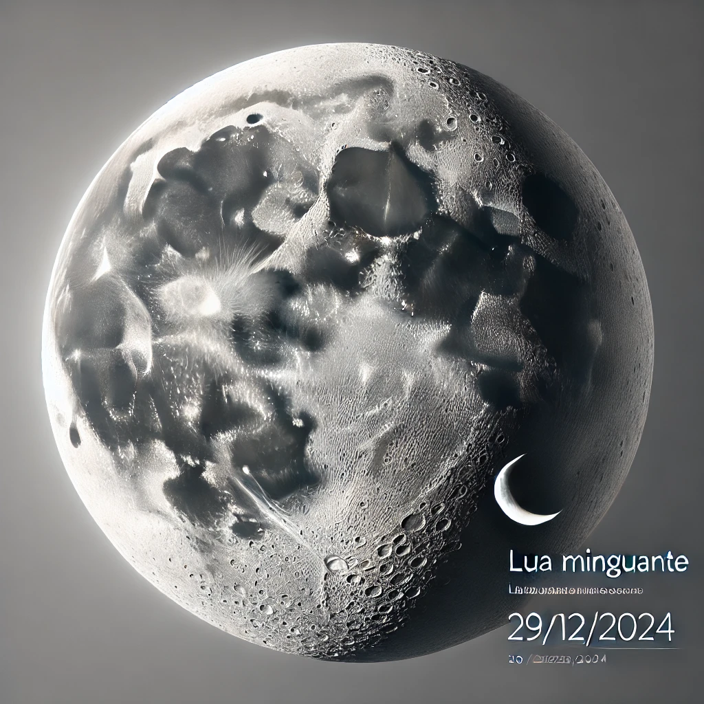Fase da Lua Hoje: Lua Minguante - 29/12/2024