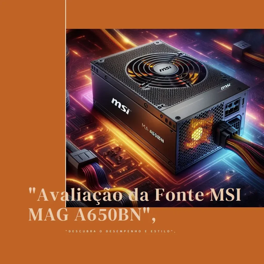 Fonte de Alimentação MSI MAG A650BN - 650W, 80 Plus Bronze