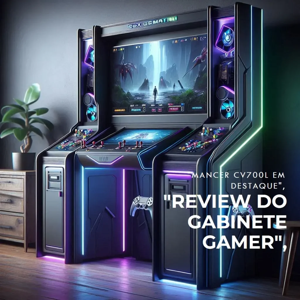 Gabinete Gamer Mancer CV700L: Mid Tower, Vidro Panorâmico, USB 3.0