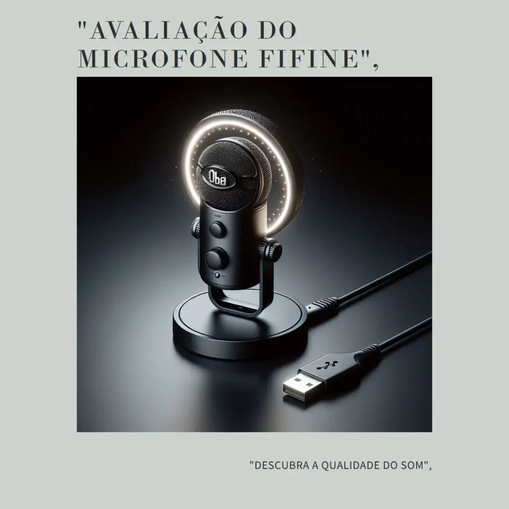 Microfone USB para Jogos FIFINE K658: Ideal para Streaming e Podcast