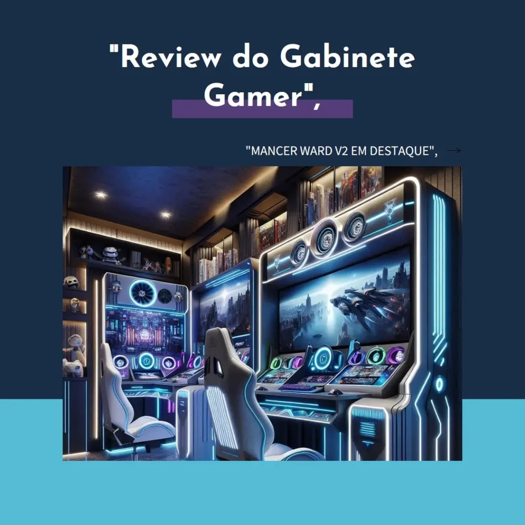 Gabinete Gamer Mancer Ward V2, Rainbow, Mid-Tower com 3 Fans
