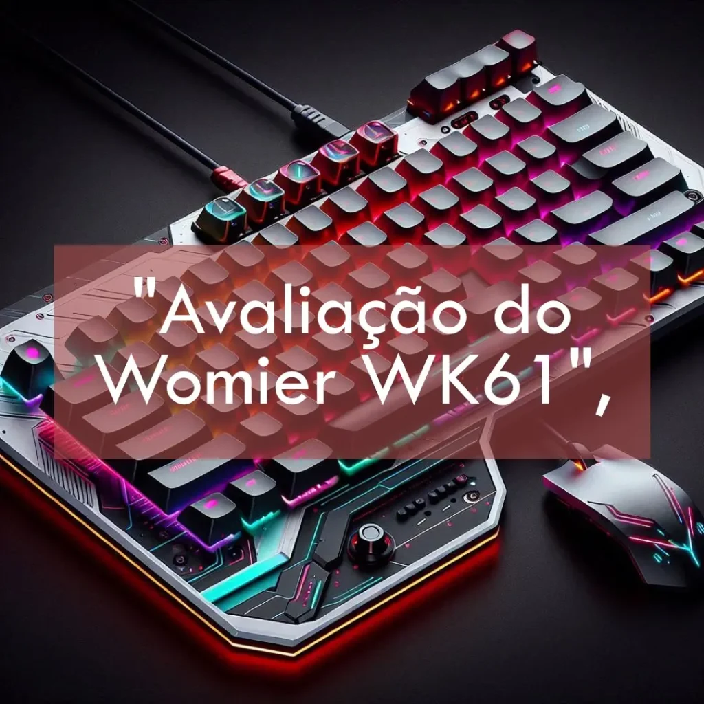Womier Teclado Mecânico RGB WK61 60%: Compacto e Personalizável