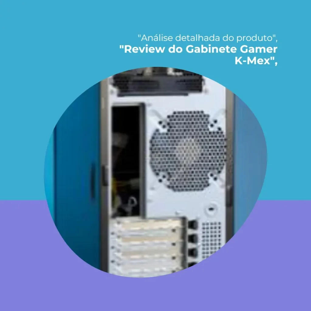 Gabinete Gamer K-MEX Aquário Poseidon CG-W1G4 Branco ATX